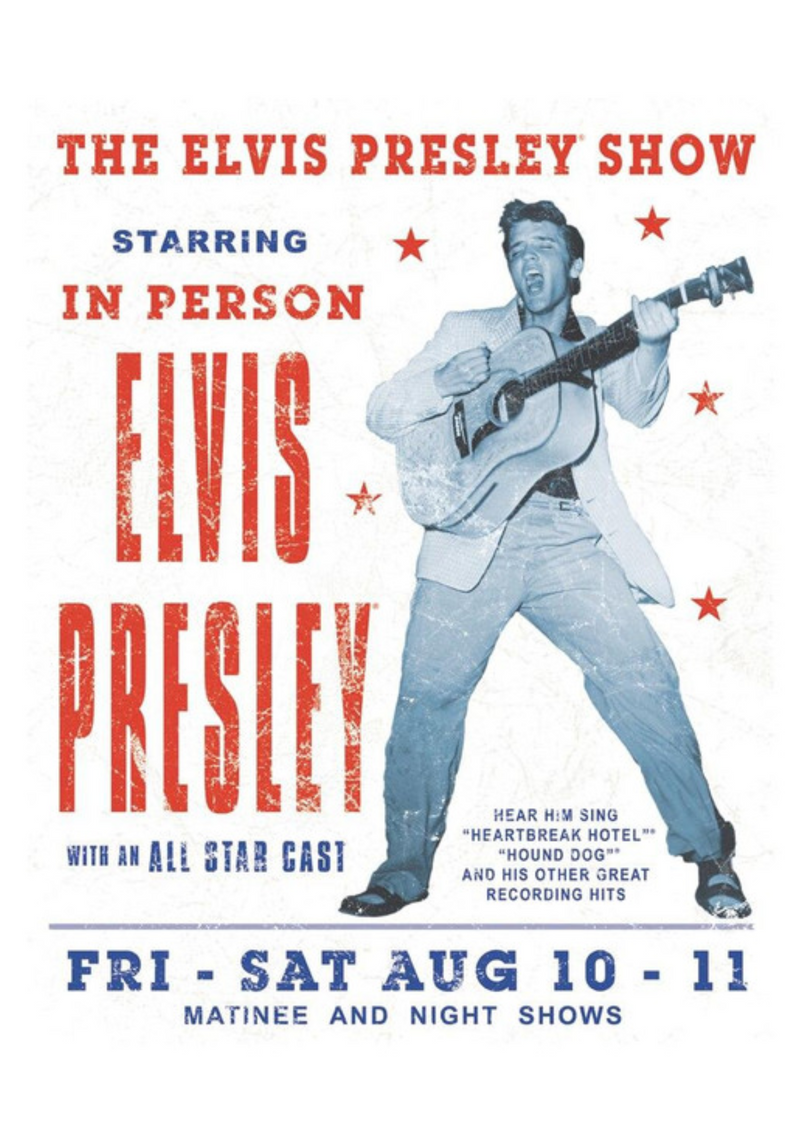 Metalen reclamebord Elvis Presley 20x30 cm