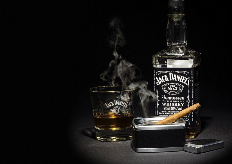 Metalen reclamebord Jack Daniels Sigar 20x30 cm