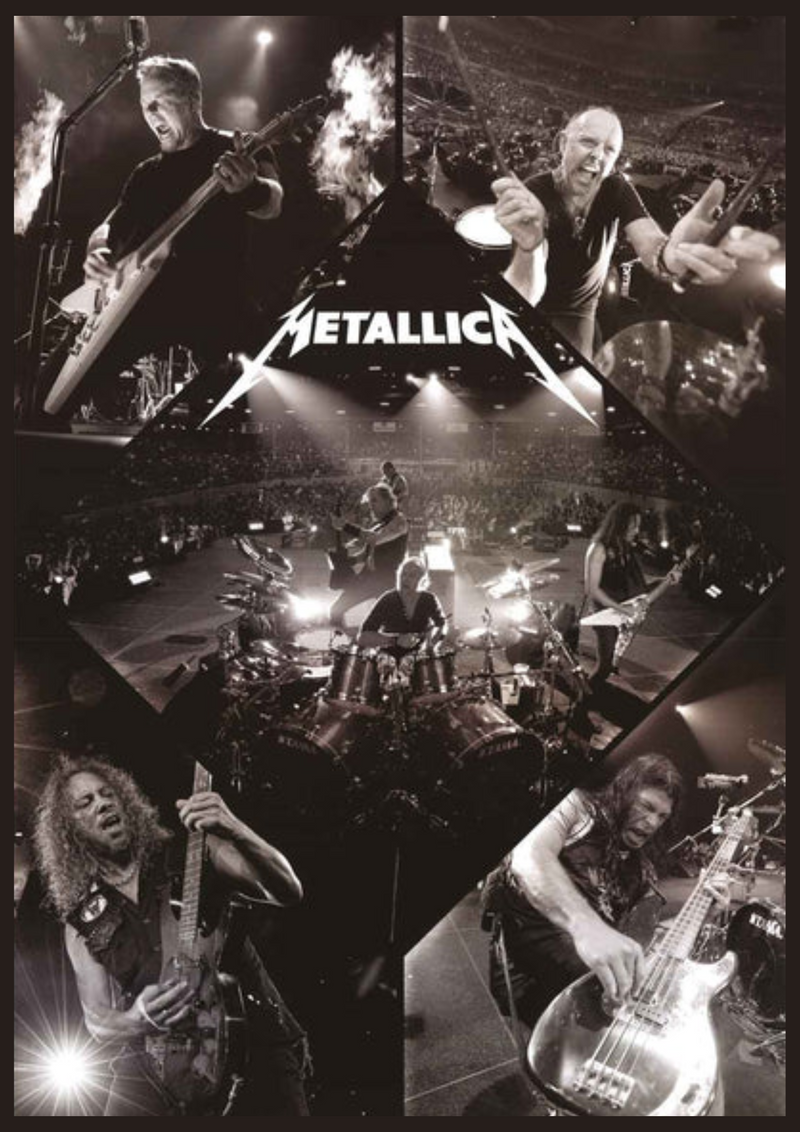 Metalen mancave reclamebord Metallica 20x30 cm