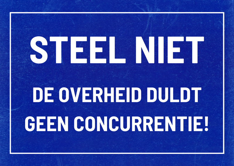 Metalen mancave reclamebord Steel Niet 20x30 cm