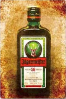 Metalen mancave reclamebord Jägermeister bottle 20x30 cm
