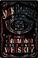 Metalen mancave reclamebord Jack Daniels stars and stripes 20x30 cm