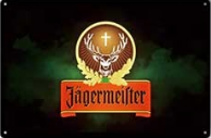 Metalen mancave reclamebord Jägermeister dark 20x30 cm
