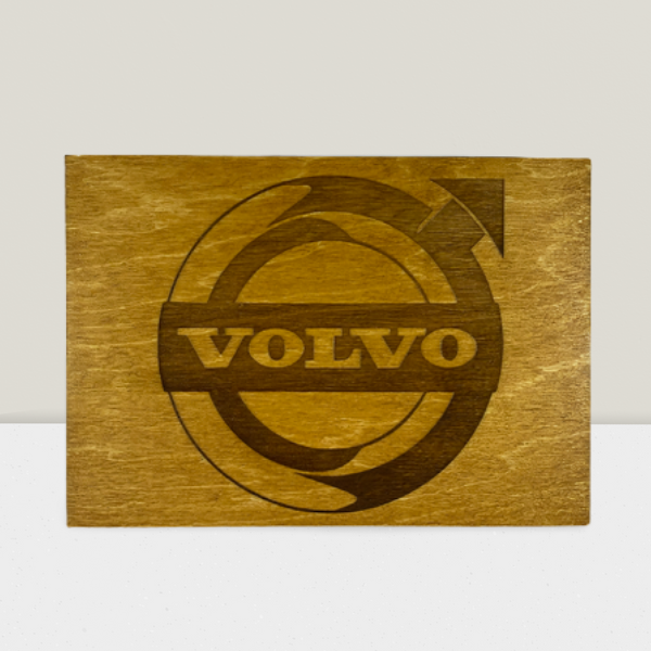 Houten reclamebord Volvo 20x30 cm