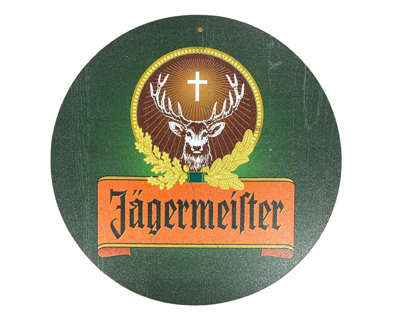 Houten reclamebord Jägermeister 20x20 cm