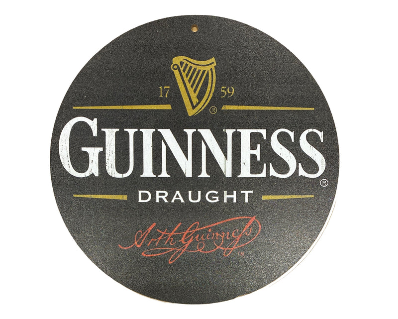 Houten reclamebord Guinness Draught 20x20 cm